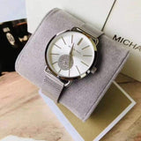 Michael Kors Portia Silver Dial Silver Mesh Bracelet Watch for Women - MK3843 Authentic Buy Shop Now