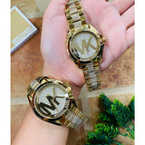Michael Kors Bradshaw Gold Dial Gold Steel Strap Watch for Women - MK6487 Authentic Buy Shop Now