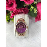 Michael Kors Lauryn Pink Dial Rose Gold Steel Strap Watch for Women - MK3722 Authentic Buy Shop Now