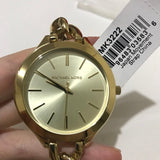 Michael Kors Runway Gold Dial Gold Steel Strap Watch for Women - MK3222 Authentic Buy Shop Now