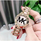 Michael Kors Mini Slim Runway Rose Gold Dial Two Tone Steel Strap Watch for Women - MK3650 Authentic Buy Shop Now