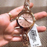 Michael Kors Slim Runway Rose Gold Dial Rose Gold Steel Strap Watch for Women - MK3223 Authentic Buy Shop Now