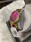 Michael Kors Parker Pink Mother of Pearl Dial Two Tone Steel Strap Watch for Women - MK6490 Authentic Buy Shop Now