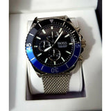 Hugo Boss Ocean Edition Black Dial Silver Mesh Strap Watch for Men - 1513742 Authentic Buy Shop Now