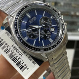 Hugo Boss Chronograph Driver Blue Dial Silver Steel Strap Watch for Men - 1513081 Authentic Buy Shop Now