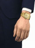 Tissot PRX Gold Dial Gold Steel Strap Watch for Men - T137.210.33.021.00 Authentic Buy Shop Now