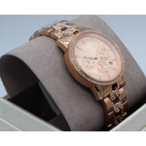 Michael Kors Ritz Chronograph Rose Gold Dial Rose Gold Steel Strap Watch For Women - MK7223 Authentic Buy Shop Now