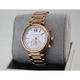 Michael Kors Sawyer Mother of Pearl White Dial Rose Gold Steel Strap Watch for Women - MK6282 Authentic Buy Shop Now