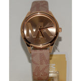 Michael Kors Jaycie Quartz Rose Gold Dial Pink Leather Strap Watch for Women - MK2879 Authentic Buy Shop Now
