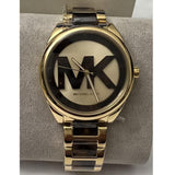 Michael Kors Janelle Three-Hand Gold Dial Two Tone Steel Strap Watch For Women - MK7136 Authentic Buy Shop Now