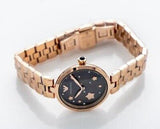 Emporio Armani Arianna Black Dial Rose Gold Stainless Steel Watch For Women - AR11197 Authentic Buy Shop Now