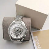 Michael Kors Whitney Chronograph Crystals Silver Dial Silver Steel Strap Watch For Women - MK6728 Authentic Buy Shop Now
