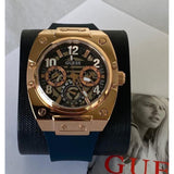 Guess Prodigy Multifunction Navy Blue Dial Blue Silicone Strap Watch For Men - GW0569G3 Authentic Buy Shop Now