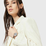 Emporio Armani Arianna Quartz Grey Dial Rose Gold Steel Strap Watch For Women - AR11220 Authentic Buy Shop Now