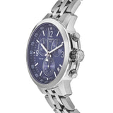 Tissot PRC 200 Chronograph Quartz Blue Dial Silver Steel Strap Watch For Men - T114.417.11.047.00 Authentic Buy Shop Now