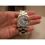 Michael Kors Channing Blue Dial Two Tone Steel Strap Watch For Women - MK5893 Authentic Buy Shop Now
