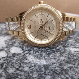 Michael Kors Tibby Multifunction Gold Dial Gold Steel Strap Watch For Women - MK7292 Authentic Buy Shop Now