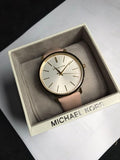 Michael Kors Jaryn Quartz Gold Dial Pink Leather Strap Watch For Women - MK2471 Authentic Buy Shop Now
