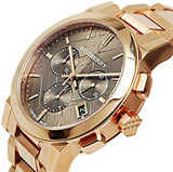 Burberry The City Grey Dial Rose Gold Steel Strap Unisex Watch - BU9754 Authentic Buy Shop Now