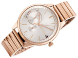 Tommy Hilfiger Brooke Silver Dial Rose Gold Steel Strap Watch for Women - 1782021 Authentic Buy Shop Now