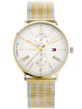 Tommy Hilfiger Jenna Quartz White Dial Two Tone Mesh Bracelet Watch for Women - 1782074 Authentic Buy Shop Now