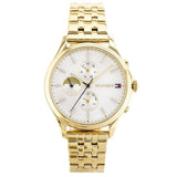 Tommy Hilfiger Whitney Chronograph Quartz Mother of Pearl White Dial Gold Steel Strap Watch For Women - 1782121 Authentic Buy Shop Now