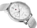 Tommy Hilfiger Blake Diamonds Silver Dial Silver Mesh Bracelet Watch for Women - 1782301 Authentic Buy Shop Now