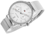 Tommy Hilfiger Blake Diamonds Silver Dial Silver Mesh Bracelet Watch for Women - 1782301 Authentic Buy Shop Now