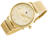 Tommy Hilfiger Blake Quartz Gold Dial Gold Mesh Bracelet Watch for Women - 1782302 Authentic Buy Shop Now