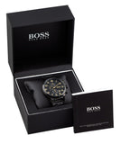 Hugo Boss Aeroliner Black Dial Black Steel Strap Watch for Men - 1513275 Authentic Buy Shop Now