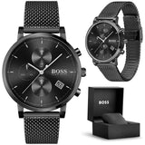 Hugo Boss Integrity Black Dial Black Mesh Bracelet Watch for Men - 1513813 Authentic Buy Shop Now