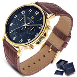 Tommy Hilfiger Daniel Blue Dial Brown Leather Strap Watch for Men - 1710380 Authentic Buy Shop Now