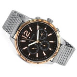 Tommy Hilfiger Gavin Chronograph Quartz Grey Dial Silver Mesh Bracelet Watch for Men - 1791466 Authentic Buy Shop Now