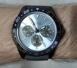 Guess Odyssey Blue Dial Grey Rubber Strap Watch For Men - W1108G6 Authentic Buy Shop Now