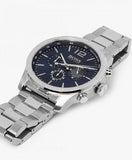 Hugo Boss Professional Chronograph Blue Dial Silver Steel Strap Watch for Men - 1513527 Authentic Buy Shop Now