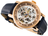 Fossil Original Boyfriend Skeleton White Dial Blue Leather Strap Watch for Women - ME3086 Authentic Buy Shop Now