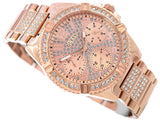 Guess Frontier Diamonds Rose Gold Dial Rose Gold Steel Strap Watch For Women - W1156L3 Authentic Buy Shop Now