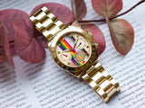 Guess Eclipse Multifunction Gold Dial Gold Steel Strap Watch for Women - GW0433L1 Authentic Buy Shop Now