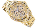 Guess Queen Quartz Gold Dial Gold Steel Strap Watch For Women - GW0464L2 Authentic Buy Shop Now