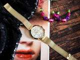 Hugo Boss Flawless White Dial Gold Mesh Bracelet Watch for Women - 1502552 Authentic Buy Shop Now