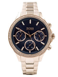 Hugo Boss Hera Blue Dial Gold Steel Strap Watch for Women - 1502566 Authentic Buy Shop Now