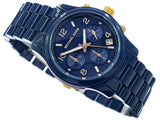 Michael Kors Runway Analog Blue Dial Blue Steel Strap Watch for Women - MK7332 Authentic Buy Shop Now