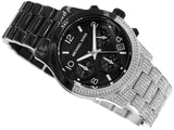 Michael Kors Runway Pavé Black Dial Two Tone Steel Strap Watch for Women - MK7433 Authentic Buy Shop Now