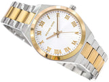Michael Kors Lennox Three-Hand White Dial Two Tone Steel Strap Watch for Women - MK7464 Authentic Buy Shop Now
