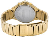 Tommy Hilfiger Eve Chronograph Quartz White Dial Gold Steel Strap Watch For Women - 1782278 Authentic Buy Shop Now