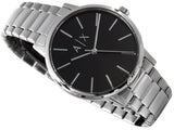 Armani Exchange Cayde Analog Black Dial Silver Steel Strap Watch For Men - AX2700 Authentic Buy Shop Now