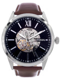 Fossil Flynn Automatic Black Dial Brown Leather Strap Watch for Men - BQ2270 Authentic Buy Shop Now