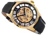 Fossil Townsman Automatic Skeleton Black Dial Black Leather Strap Watch for Men - ME3210 Authentic Buy Shop Now