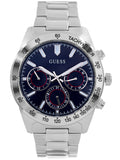 Guess Altitude Chronograph Blue Dial Silver Steel Strap Watch for Men - GW0329G1 Authentic Buy Shop Now