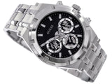 Guess Continental Black Dial Silver Steel Strap Watch for Men - GW0260G1 Authentic Buy Shop Now